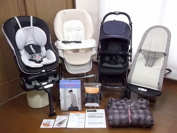 ★豪華★出産準備セット★電動ラック★新生児対応チャイルドシート★ベビーカー（専用レインカバー付）★バウンサー★抱っこ紐ほか多数！_2