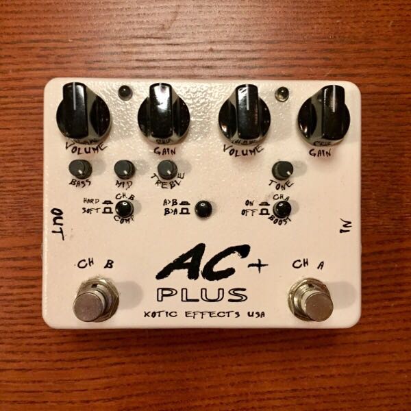 限定セール，HOT AC ＋ PLUS XOTIC EFFECTS USA エキゾチック オーバードライブ ブースター シリアルナンバー 2819 エフェクター エレキギター(オーバードライブ)｜売買されたオークション情報、yahooの商品情報をア エフェクター