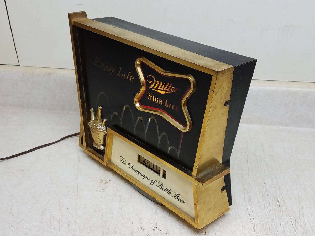 ビンテージ ビール MILLER ライトサイン HIGH LIFE ミラービール レア 
