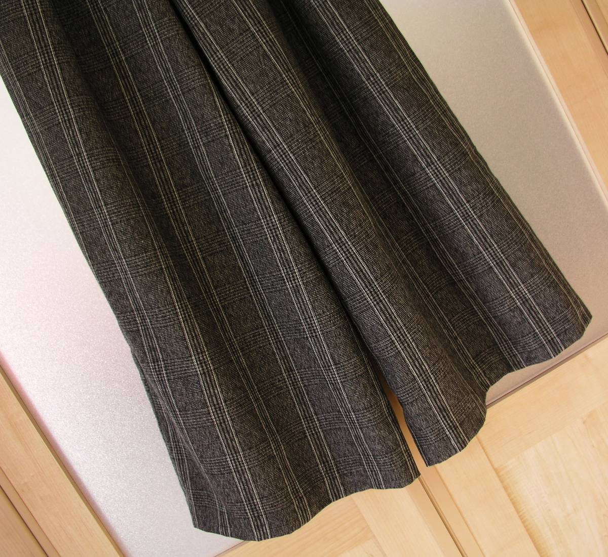 今期物▲素敵*リボンワイドパンツ ／ガウチョパンツ*Ｍ（9～11号）*黒*未使用 ワイドパンツ レディース ベルーナ公式 長 薄手 ４つの機能付ひんやり共布リボン付ワイドパンツ