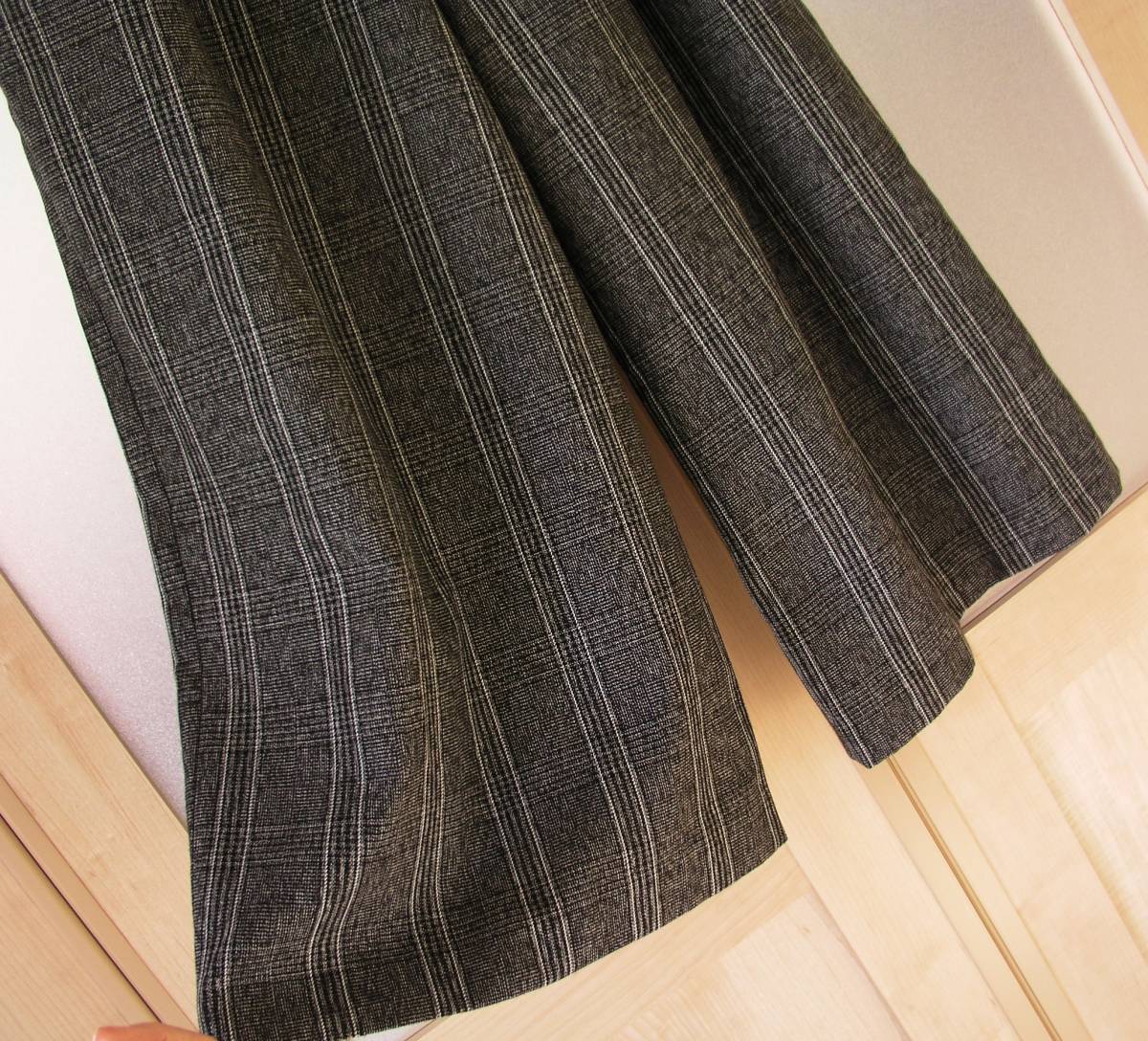 今期物▲素敵*リボンワイドパンツ ／ガウチョパンツ*Ｍ（9～11号）*黒*未使用 ワイドパンツ レディース ベルーナ公式 長 薄手 ４つの機能付ひんやり共布リボン付ワイドパンツ