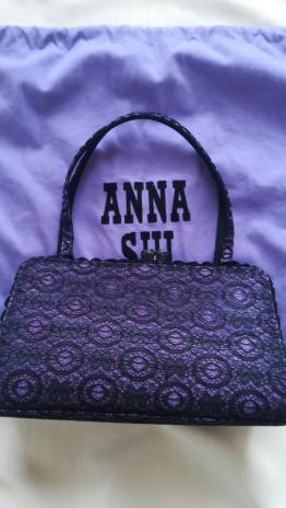 ヴィンテージ】 ANNA SUI アナスイ ☆ がま口 ハンドバッグ 