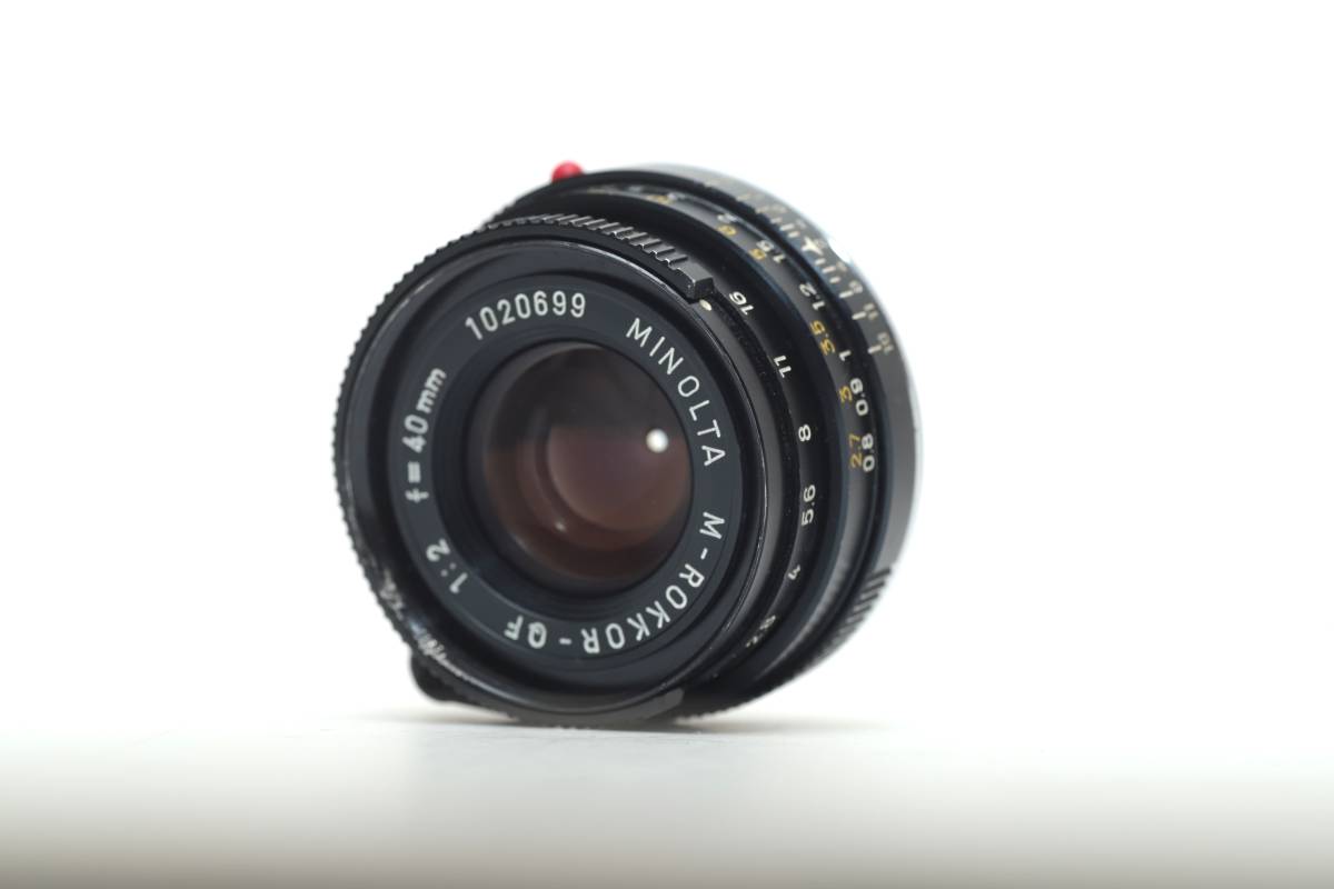 40mm ☆ミノルタ 純正 M-ROKKOR-QF 40mm/F2 ライカMマウント用 