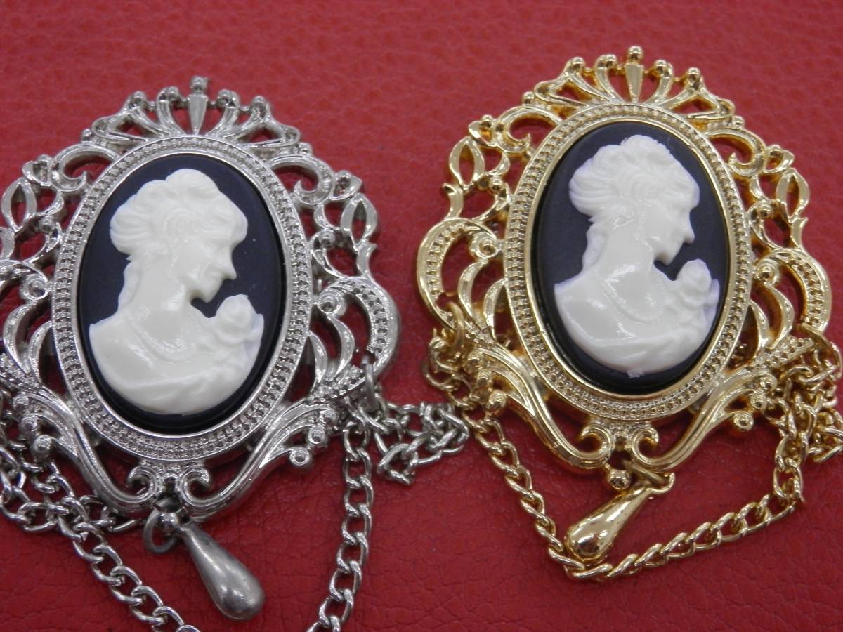 1円～☆カメオ☆cameo ブローチ アクセサリー ルース 等 まとめて 22点 