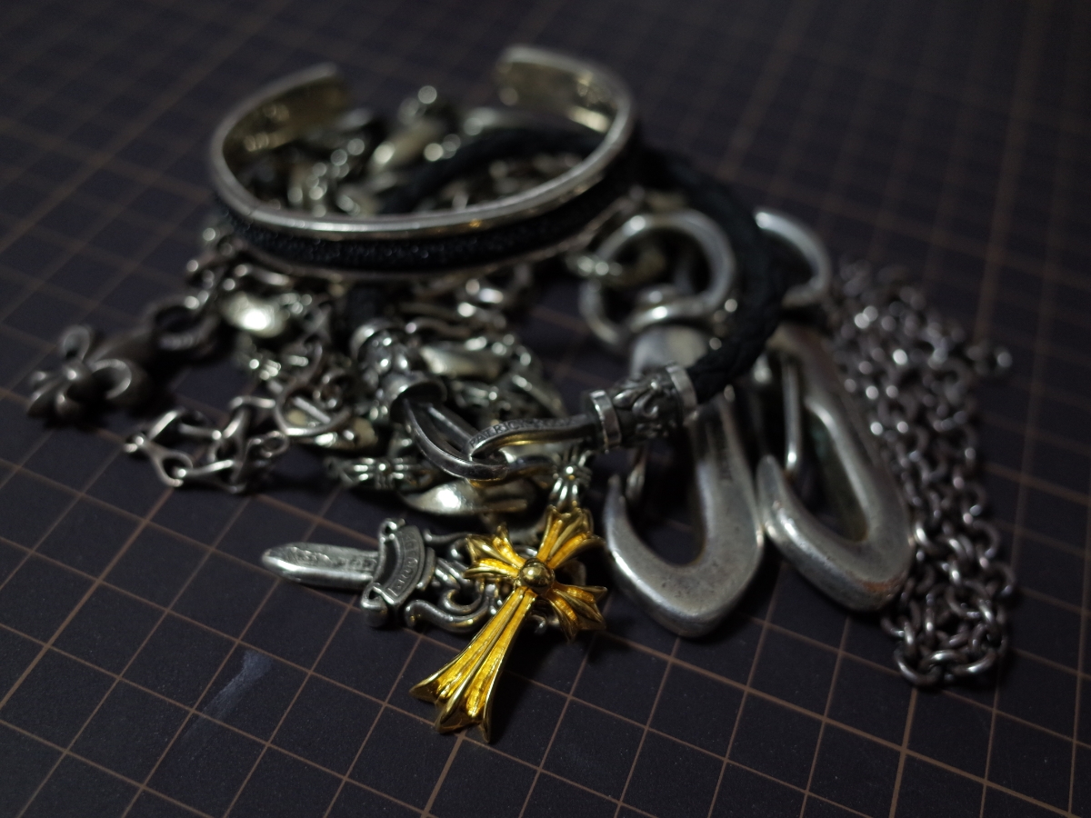 タイニーフック ウォレットチェーン シルバー925刻印 クロムハーツ好き