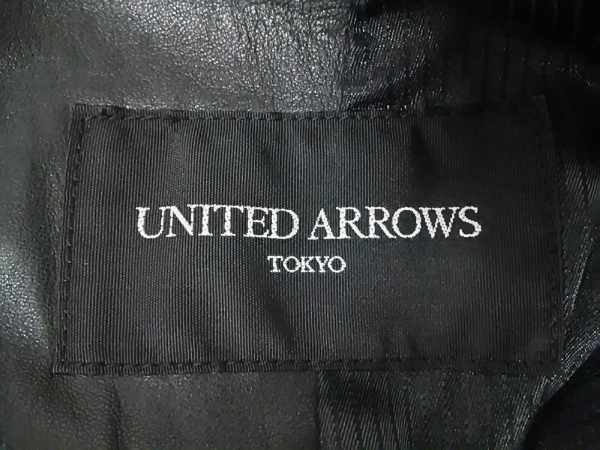 ユナイテッドアローズ UNITED ARROWS ジャケット ライダースジャケット サイズ38 M 黒 レディース 春・秋物/ラムレザー ジャケット UNITED ARROWS メンズ Spiree 古着の販売