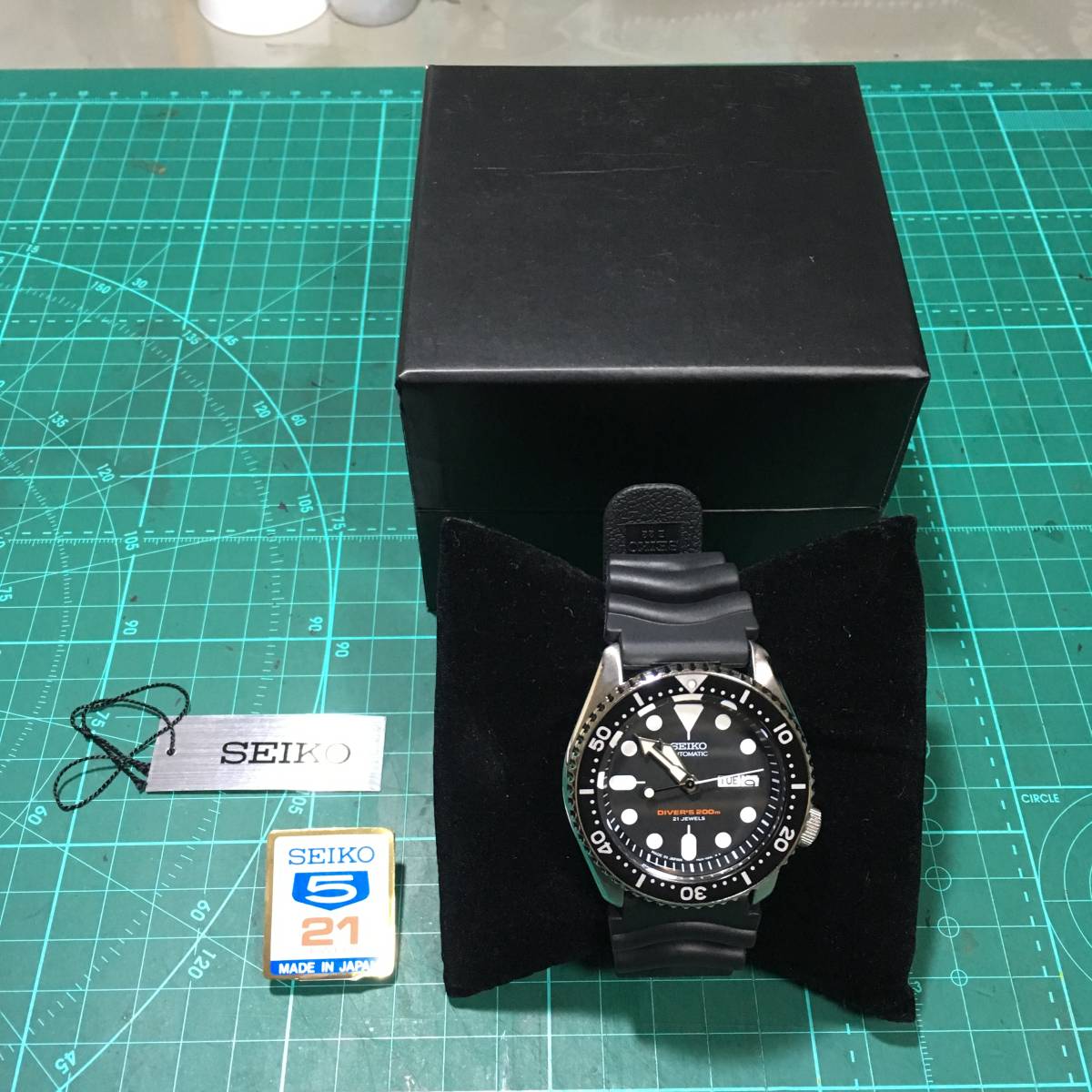 SEIKO セイコー5 自動巻 裏スケルトン余りコマ全部あり 7S26-03CO 1000 