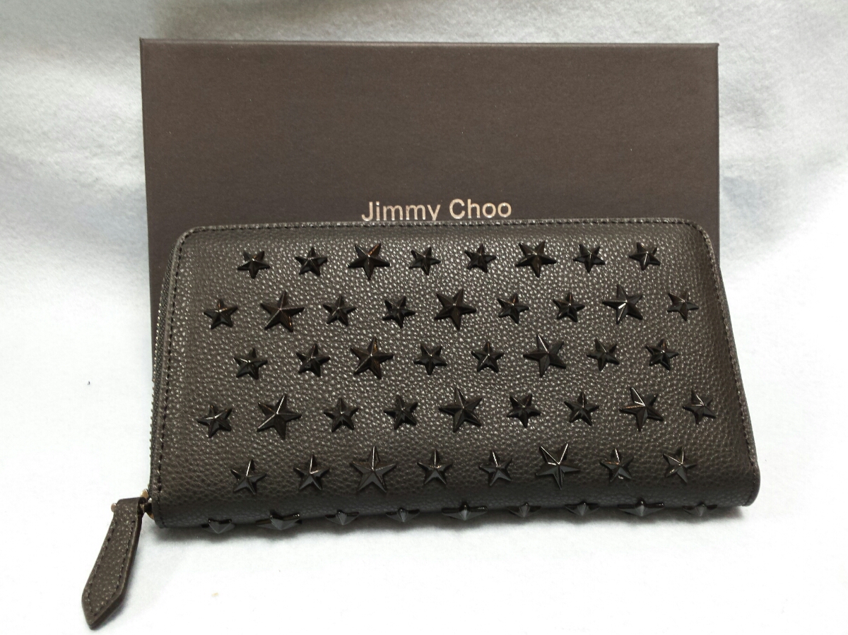 JIMMY CHOO ジミーチュウ ラウンドファスナーウォレット 長財布 未使用 