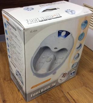 未使用保管品 ELAICE フットバスW 家庭用足湯器 フットマッサージャー 健康器具 エレス SS-454230