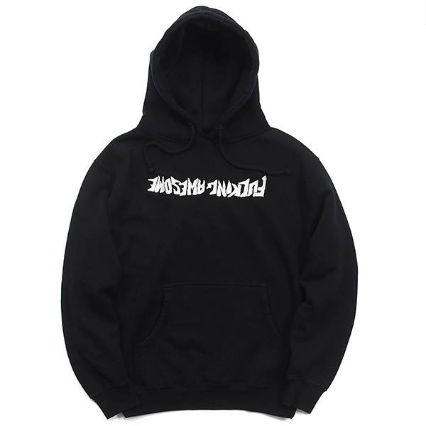 Fucking Awesome - Inverted Logo Pullover Hoodie ファッキンオーサム - インバーテッドロゴプルオーバーフーディ　黒　S