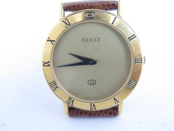 GUCCI 3000M クォーツ 腕時計 本体 Gucci 3000M,Authentic Swiss Made