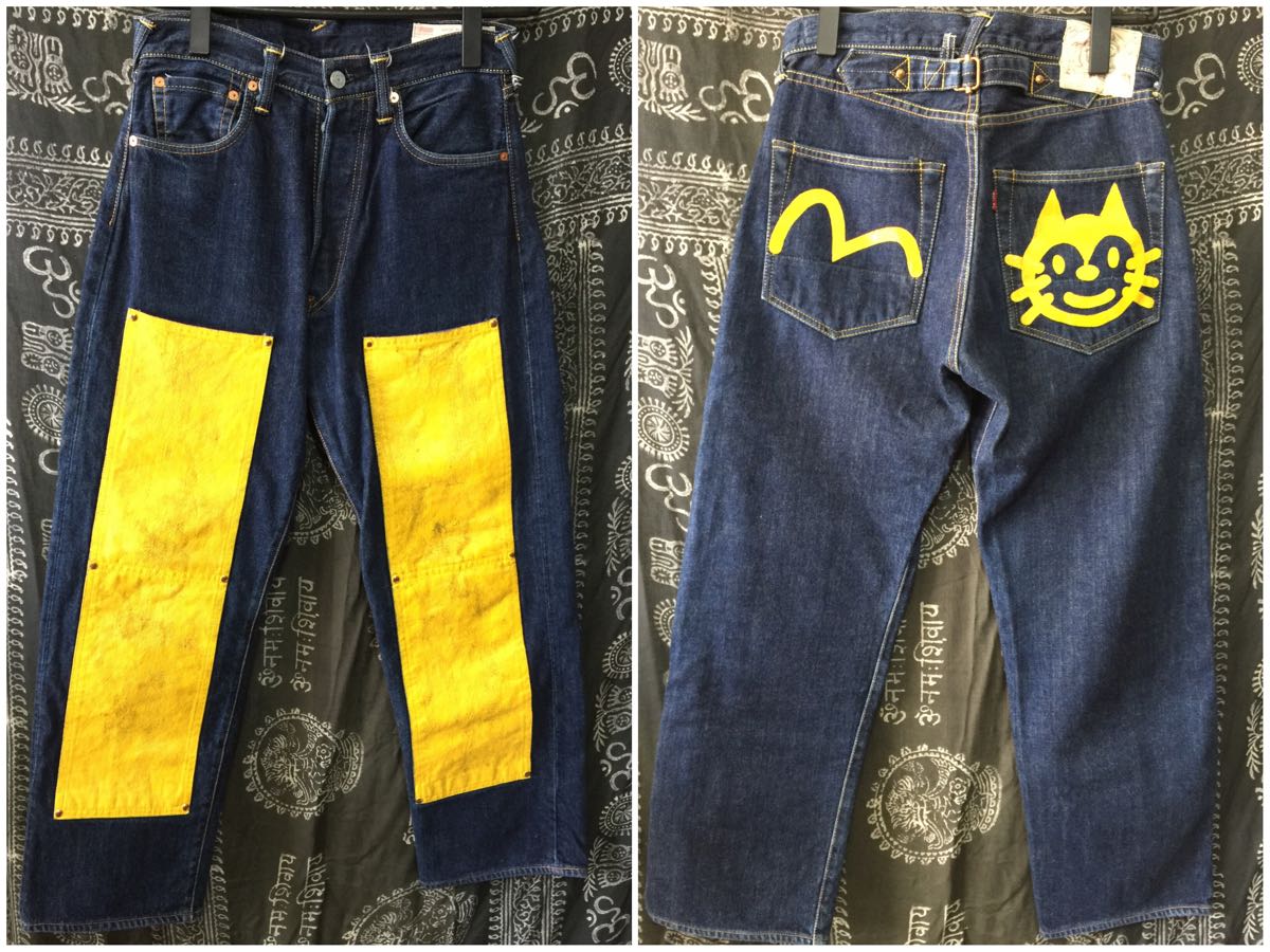 希少☆EVISU エヴィス『No.2 2013』ダブルニー デニムパンツ 30×35 