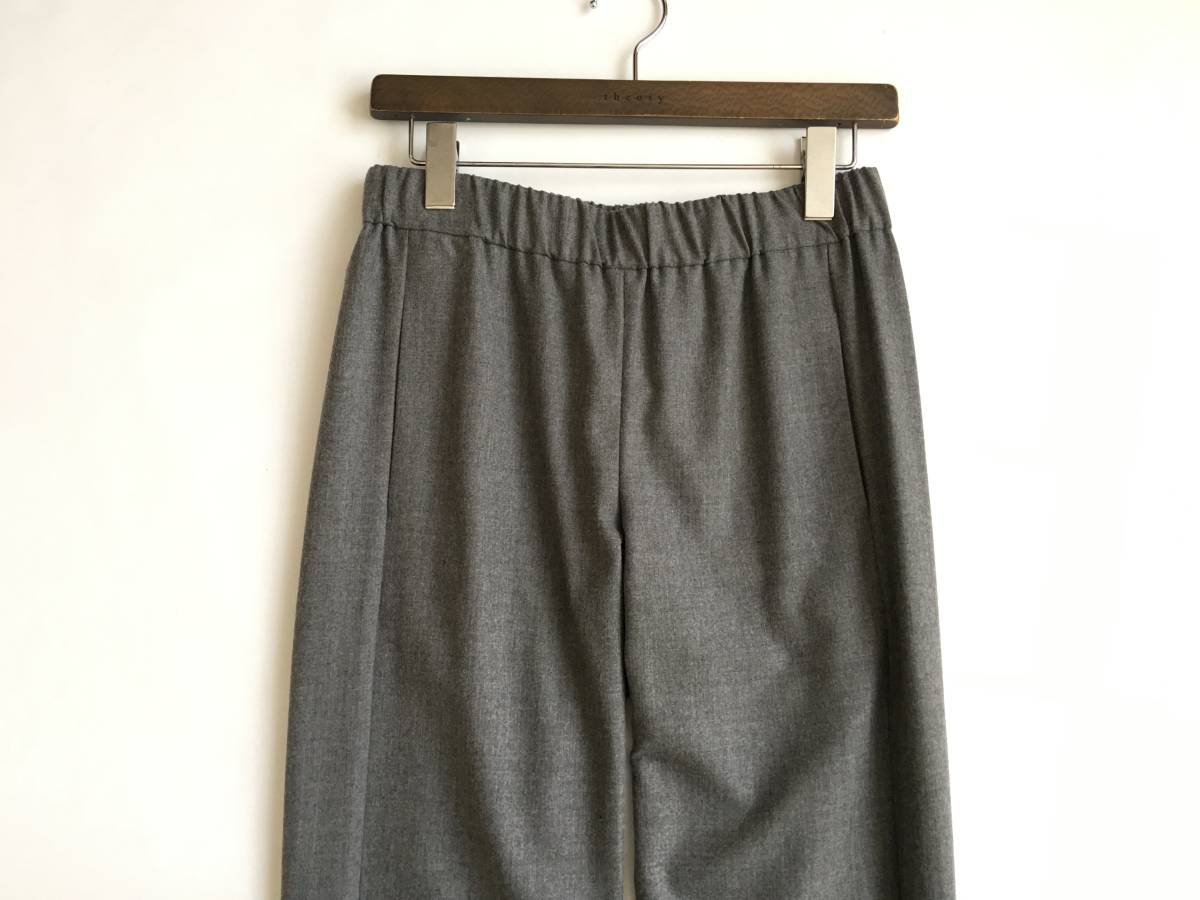 □theoryセオリー□ライトサキソニー ウール イージー パンツ新品 