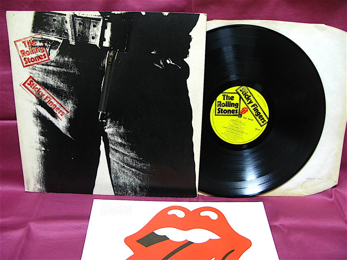 ★ROLLING STONES★【STICKY FINGERS】UK ORIG 初回マト3/3 美品 完品 レア