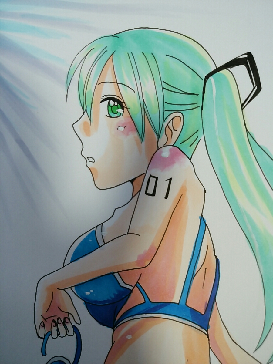 手描きイラスト 初音ミク 水着 手描きイラスト 売買されたオークション情報 Yahooの商品情報をアーカイブ公開 オークファン Aucfan Com