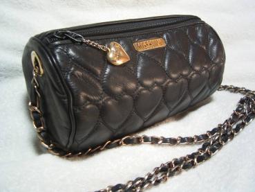MOSCHINO モスキーノ キルティング ハート レザー 革 チェーン 