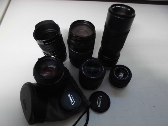 ジャンク キャノン Canon カメラレンズ 6個セット 家電、AV、カメラ