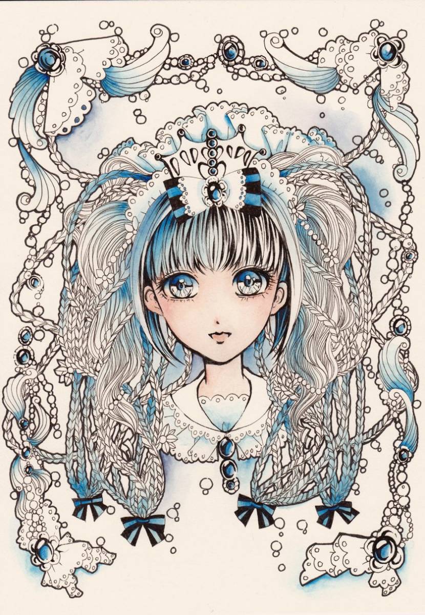 春の水色 原画 手描きイラスト ロリィタ 手描きイラスト 売買されたオークション情報 Yahooの商品情報をアーカイブ公開 オークファン Aucfan Com
