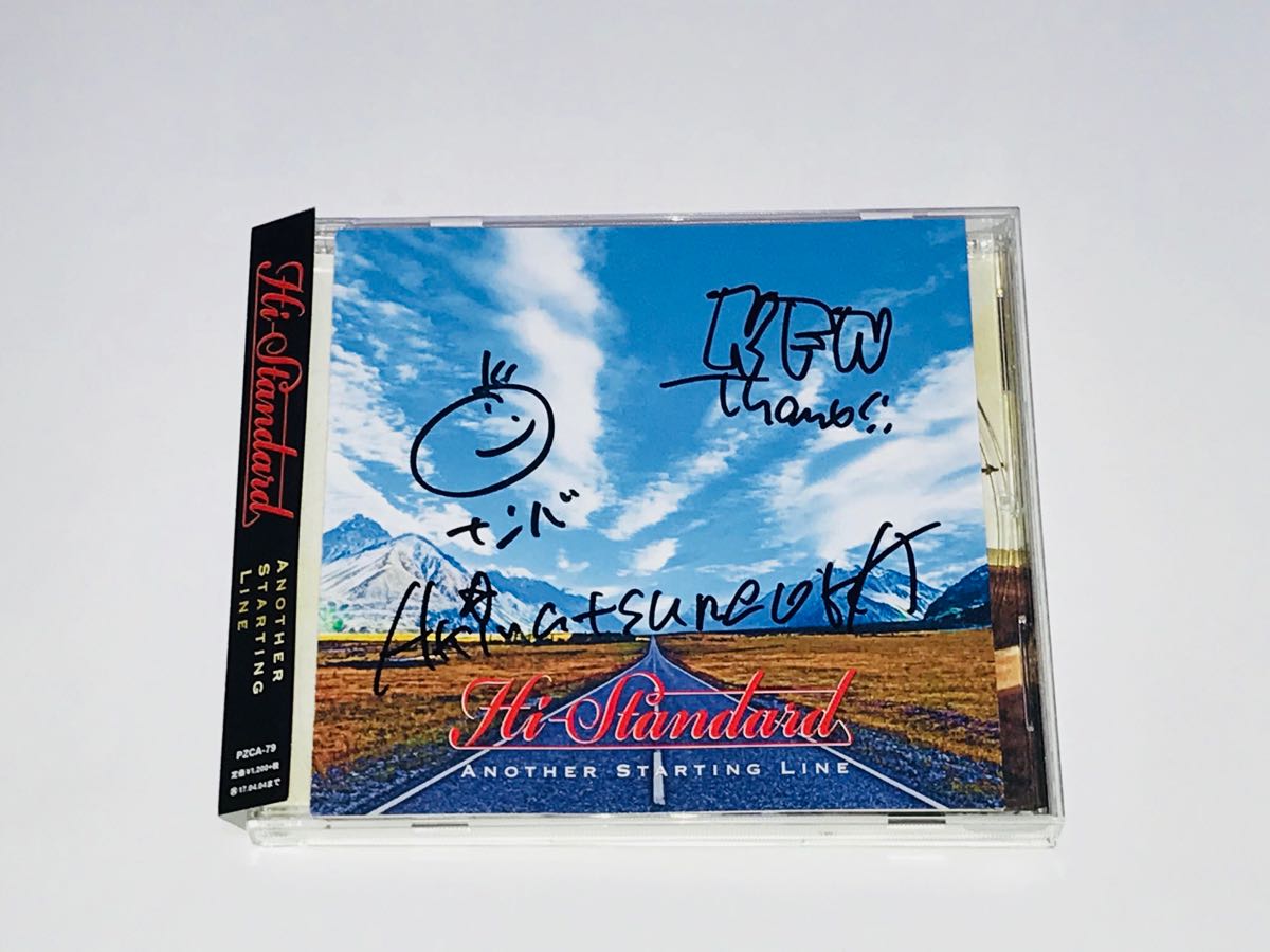 a*b様 Hi-STANDARD サイン入りスタッフパス +ピック+ CD + ☆Hi-STANDARD/ハイ・スタンダード直筆サイン入りCD+オマケ付き