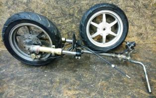 即配可 SUZUKI ZZ 純正ホイールセット フォーク CA1PB-104 検索#レッツ