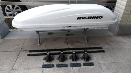 RV-INNO BR761 ストリームボックス761 ルーフボックス スノーボード4枚 