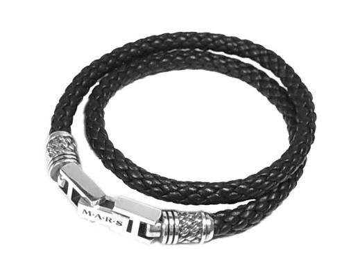 数量限定，安い M.A.R.S マーズ M5417B 2重巻き ユナイト 牛革 カウレザー シルバー925 ブレスレット ブラック系 u80209012h0015st40(Mars)｜売買されたオークション情報、yahooの商品情報をアーカイブ公開 - オークファ Mars