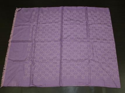 2025，大得価 同様 グッチ GUCCI ロングストール 大判 GG柄 レディース シルク混 紫/パープル v962(その他)｜売買されたオークション情報、yahooの商品情報をアーカイブ公開 - オークファン 服飾小物