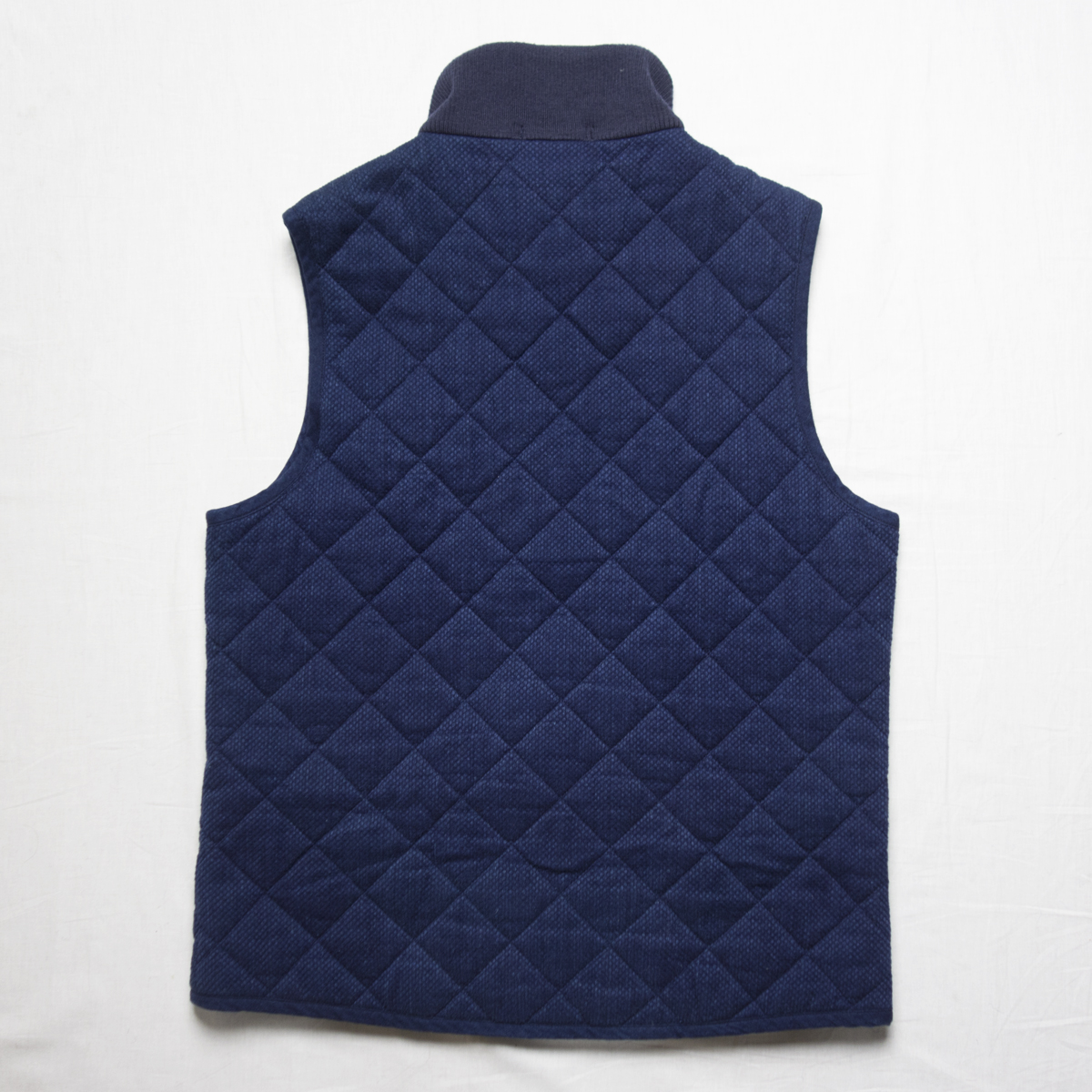 美品 BLUE BLUE JAPAN 【カセゾメサシコ ベスト 】 刺し子 ブルーブルー インディゴ M_3 218069