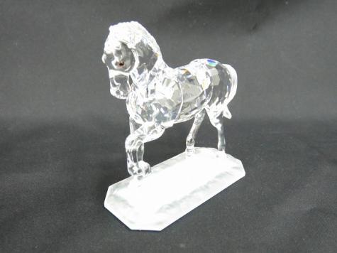 【希少】✨️SWAROVSKI✨️クリスタルフィギュリンアラビアンスタリオン 馬 スワロフスキー 馬 置物 SWAROVSKI フィギュリン スワロフスキー置物
