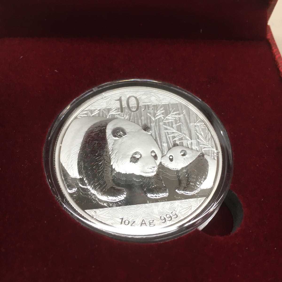 10元 中国 パンダ銀貨 2019年 パンダ 銀貨 純銀 30g 中華人民共和国 準最高