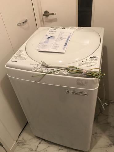 エンプレイス 中古 ARION アリオン 4.5kg 全自動洗濯機 AS-500W 2015年 