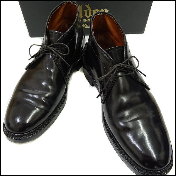 最安値，新品 オールデン&times;シップス シェルコードバンチャッカブーツ8.5 26.5cm位 黒 S8180 Alden SHIPS アメリカ製 レザー(8.5インチ)｜売買されたオークション情報、yahooの商品情報をアーカイブ公開 - オーク 靴