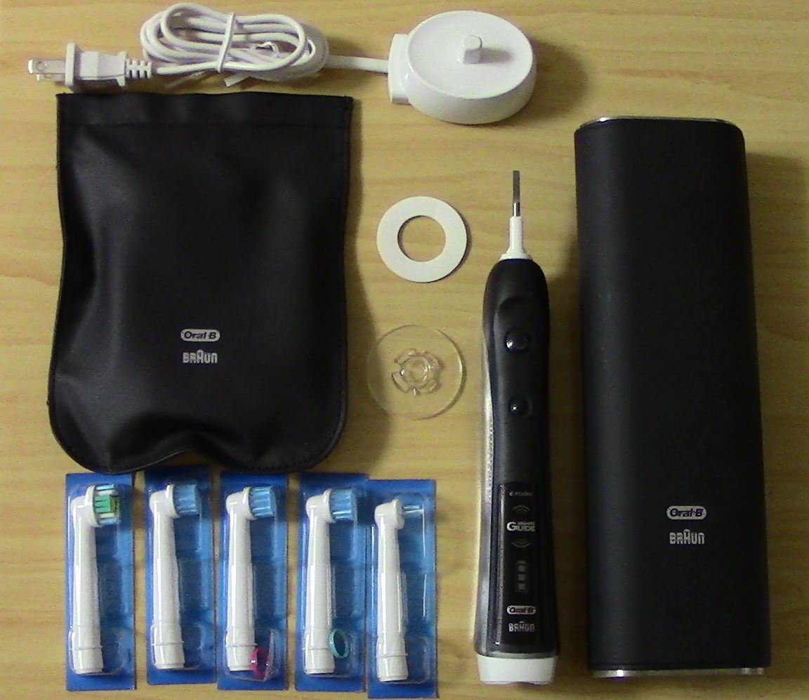 ブラウン オーラルB 電動歯ブラシ プラチナブラック7000 6モードタイプ 替ブラシ付き_1