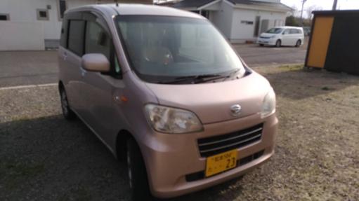 完全売り切り・個人出品・H22年式タントエグゼ・ピンク・冬用タイヤ付_1