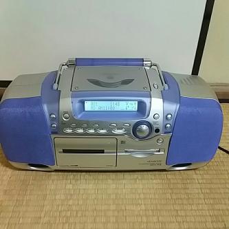 ○ケンウッド KENWOOD CD・MD・ラジカセ MDX-F3 ブルー