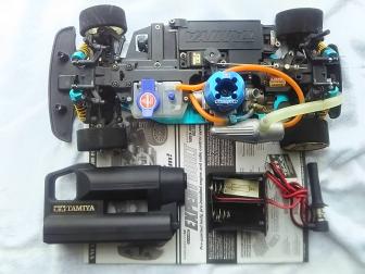 ☆タミヤ TNS-FDシャーシ ジャンク部品取り☆ hpi ラジコン エンジン