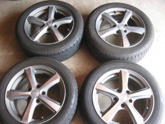 N7　夏4本　アルミ　BS205/55R16　2016年製　8.5分山　16×7J　