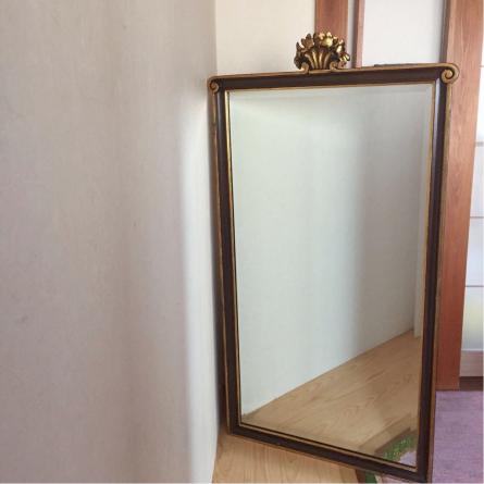 アンティーク 大型ミラー 鏡 william switzer カナダ製 アパレル 什器 店舗 美容室 ロココ 壁掛け