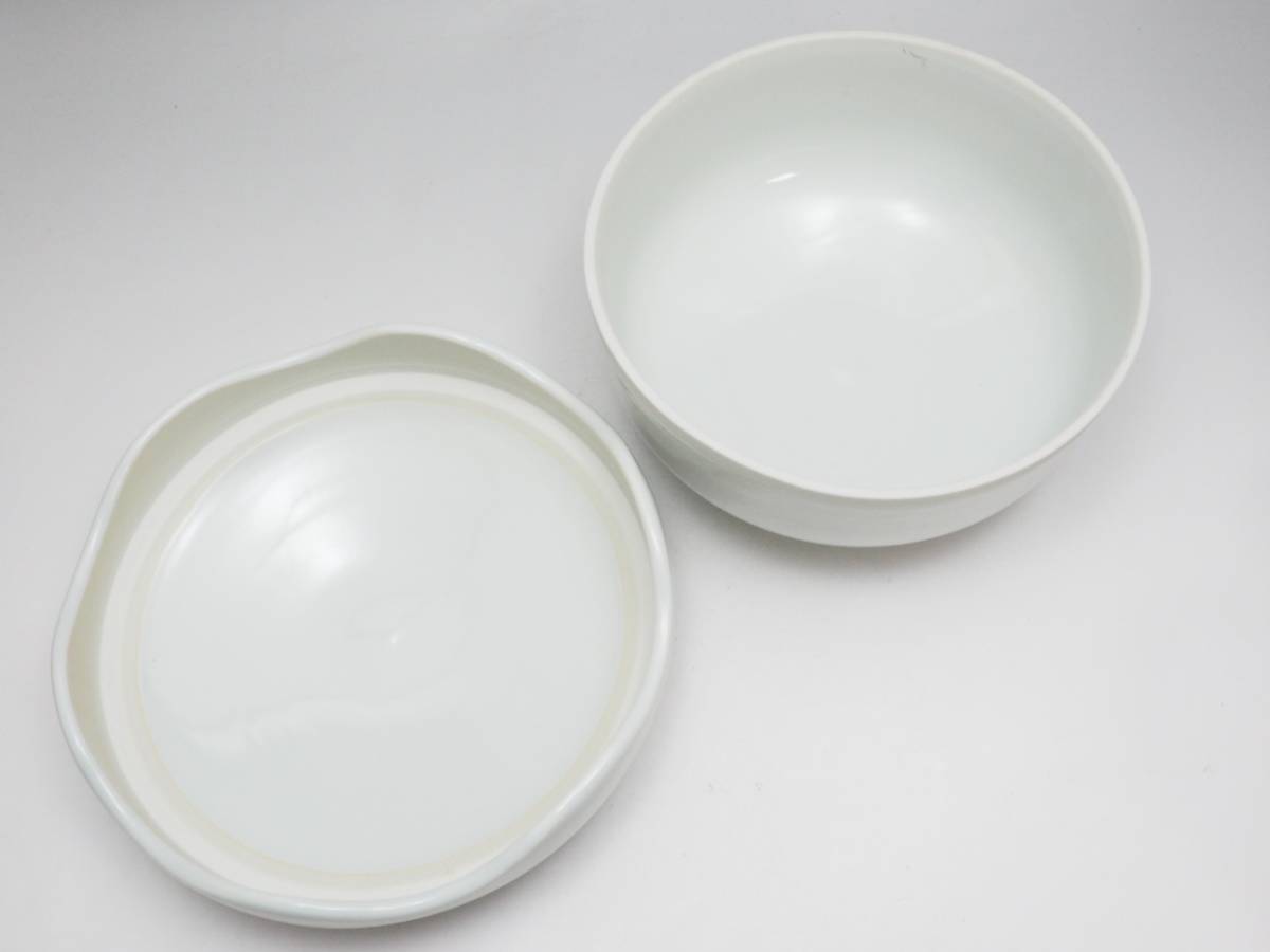 R804726 【 手塚祥堂 作 染付 喰籠 直21.3cm 無傷 本物保証 】 検