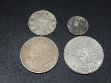 旭日竜小型50銭銀貨 近代銀貨 明治4年銘(1871年) 旭日竜 | 明治4年 小