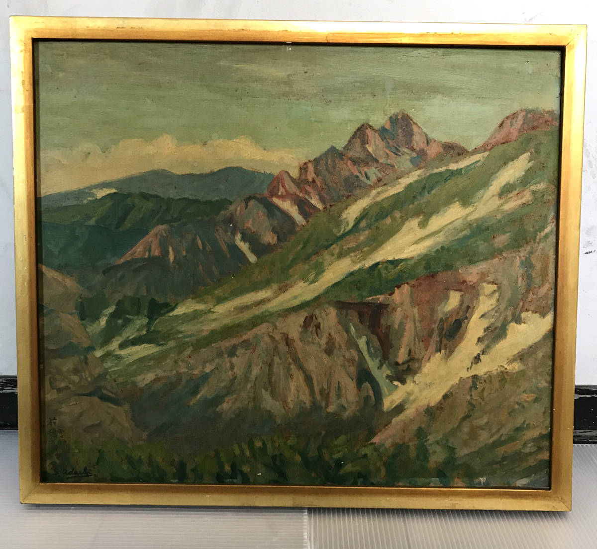 足立真一郎　油絵８号　白馬　八方池（新雪）額装　山岳画家　日本山岳画協会 Yahoo!オークション 「足立真一郎」の落札相場・落札価格 2026年最新