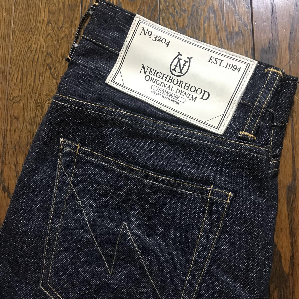 美品 NEIGHBORHOOD CLASSIC MID 14oz-PT デニムパンツ S/dp narrow 