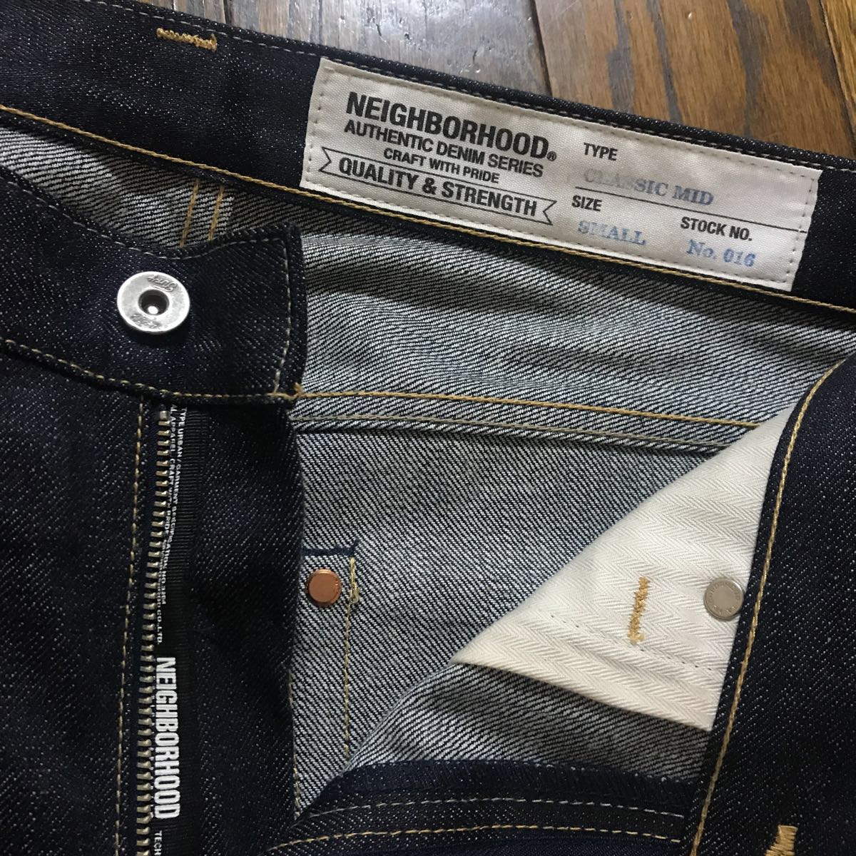 美品 NEIGHBORHOOD CLASSIC MID 14oz-PT デニムパンツ S/dp narrow 