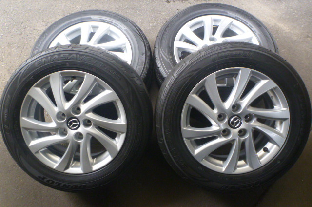 ダンロップ 205/60R16 マツダ 純正 アクセラ スポーツ セダン ハイブリッド アテンザ ビアンテ プレマシー アクセラ 純正 16in 205&frasl;60R16 のパーツレビュー アクセラスポーツ