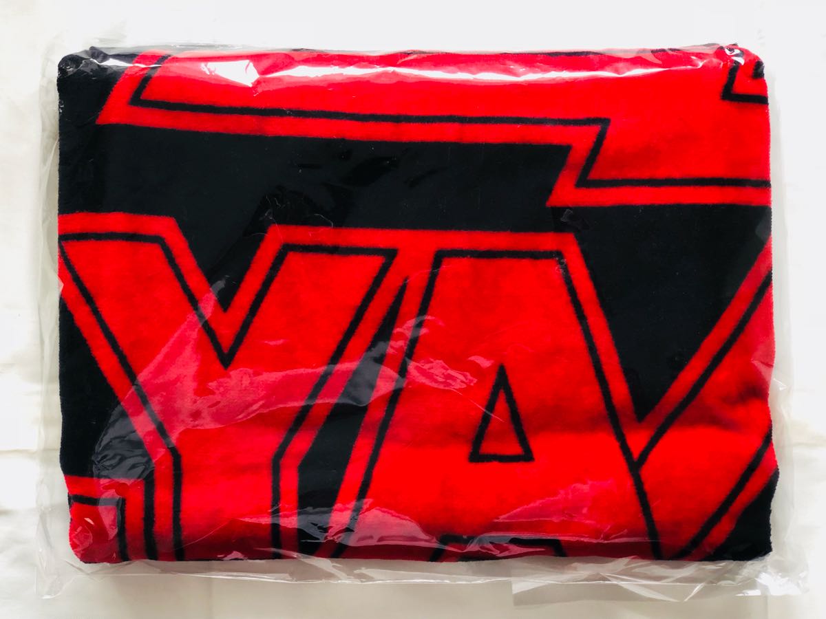 新品 矢沢永吉 JBT E.YAZAWA （ロゴ）ブラック レッド タオル 矢沢永吉