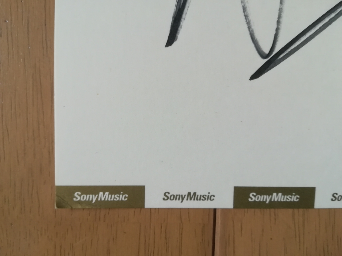 西野カナ 直筆 サイン 色紙（厚紙タイプ） SONY MUSIC 写真 付き 額装