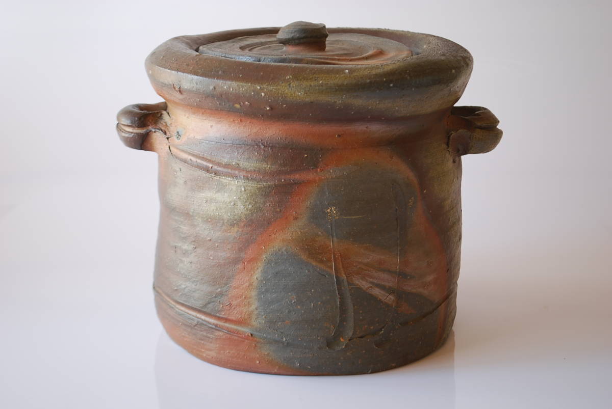 山吹窯　佐治光太郎　光寿　美濃伊賀茶入　共箱　美品　茶入　多治見市 山吹窯 美濃伊賀水指 光寿造 佐治光太郎 光寿 美濃伊賀茶入 共箱