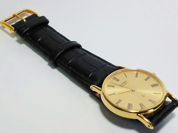 シャリオ セイコー 2針 ヴィンテージ⁄稼働]SEIKO SS スクエア 1980年製 