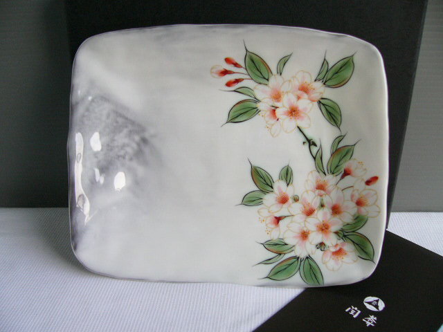 未使用 清水焼 京焼 平安 一風窯 具辺山水 染付 深皿 中皿 5枚揃 木箱付 未使用 清水焼 京焼 平安 一風窯 具辺山水 染付 深皿 中皿 5枚揃 木箱