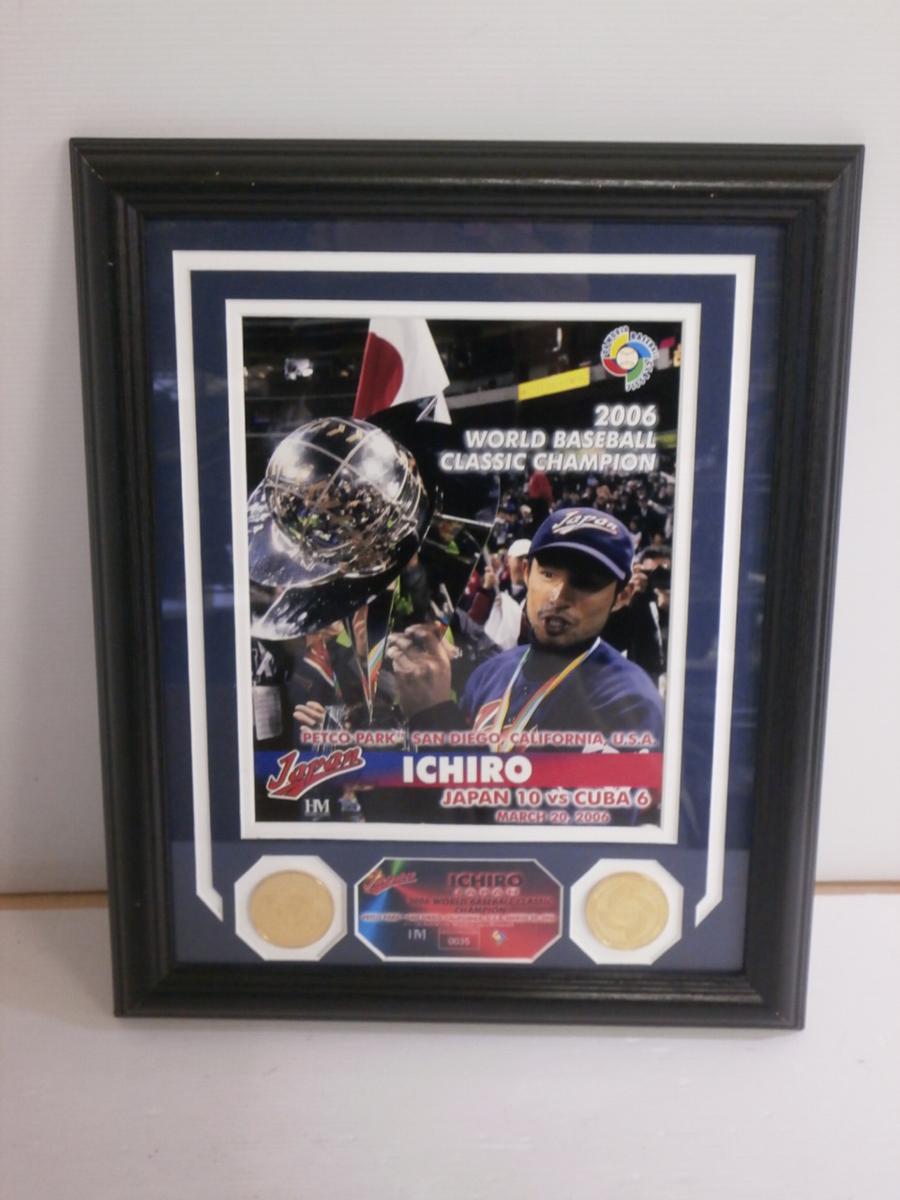 2006個限定 イチロー 2006 WBC 優勝記念 フォト メダル 額装 2006 WBC